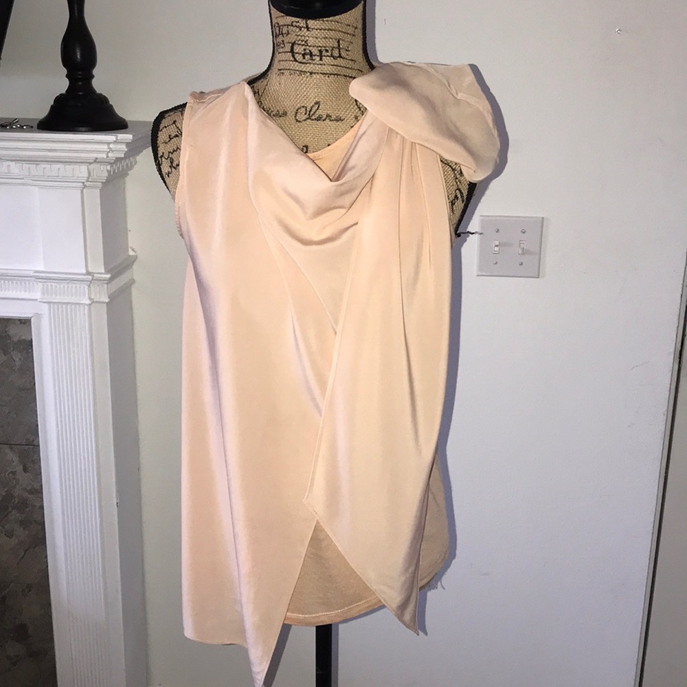 Blush bohemian bow blouse